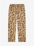 Harry Potter Hogwarts Portraits Allover Print Sleep Pants - BoxLunch Exclusive , PALE YELLOW, alternate