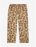 Harry Potter Hogwarts Portraits Allover Print Plus Size Sleep Pants - BoxLunch Exclusive , PALE YELLOW, alternate