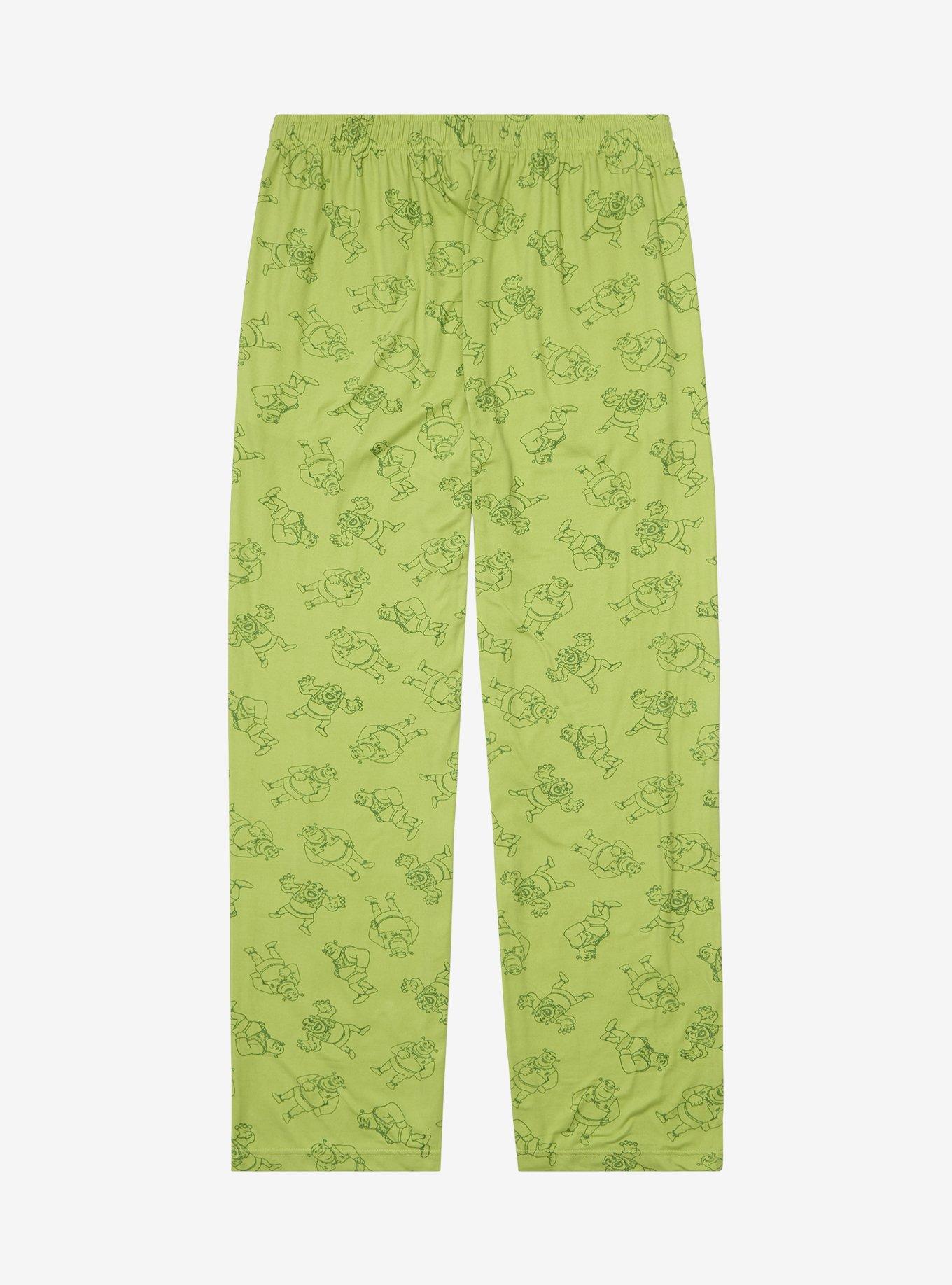 Shrek Outline Portraits Allover Print Sleep Pants - BoxLunch Exclusive, , hi-res