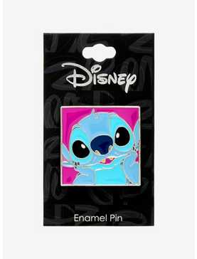 Disney Lilo & Stitch Close-Up Stitch Portrait Enamel Pin - BoxLunch Exclusive, , hi-res