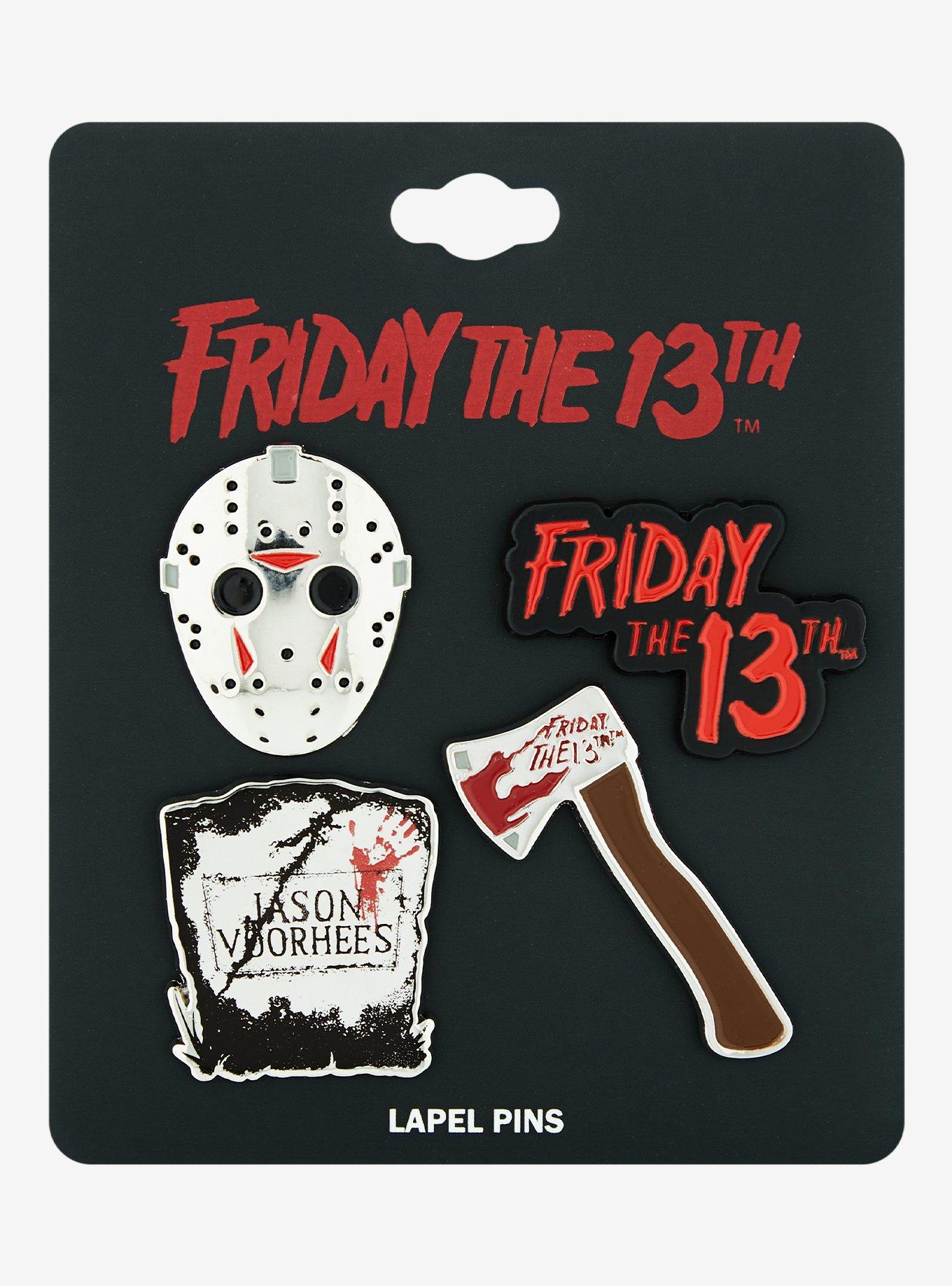 Friday the 13th Icons Enamel Pin Set, , alternate