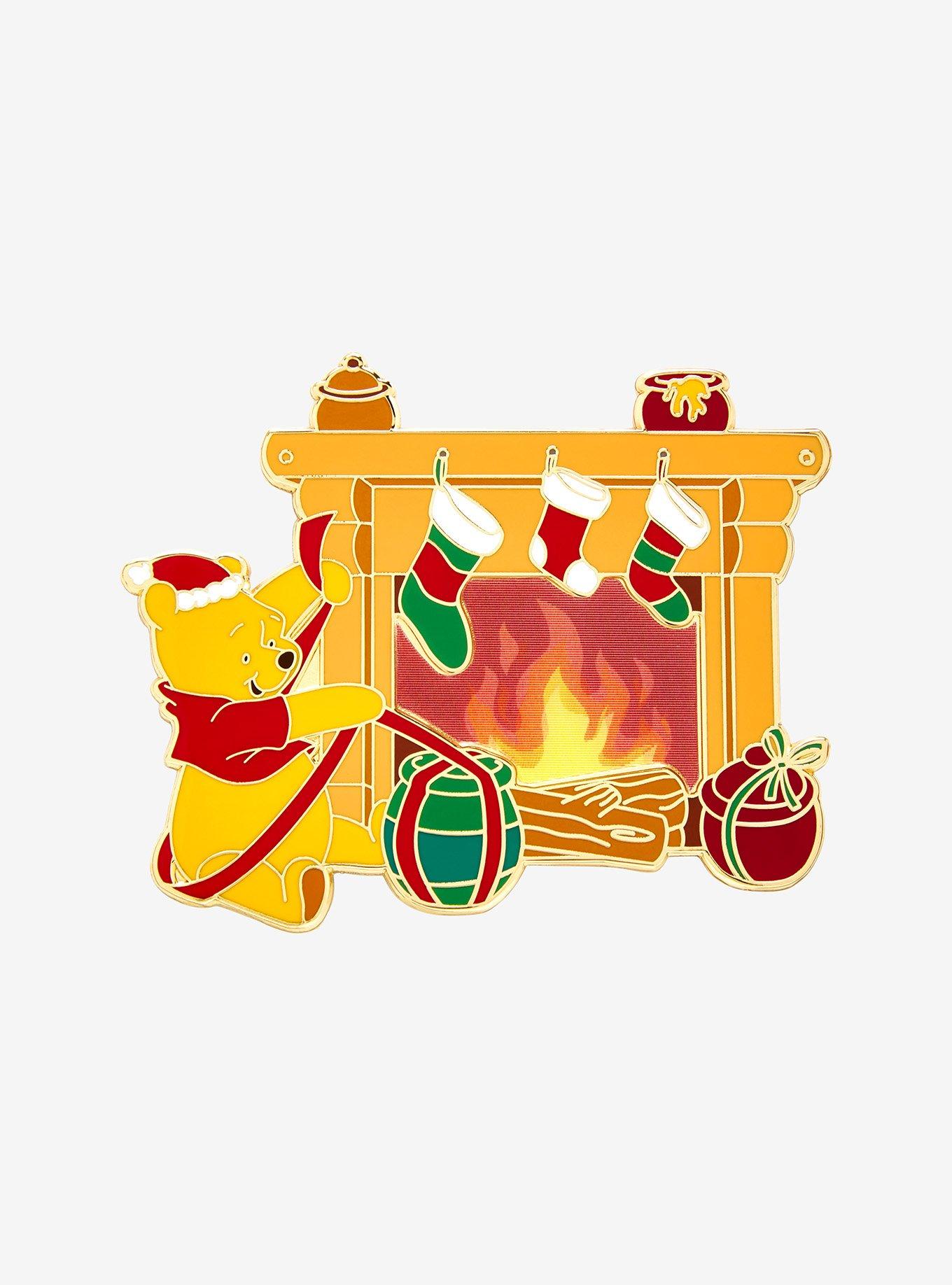 Loungefly Disney Winnie the Pooh Fireplace Lenticular Limited Edition Enamel Pin - BoxLunch Exclusive, , alternate