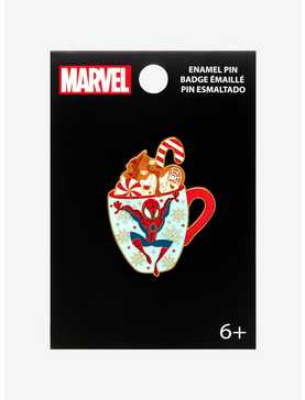 Loungefly Marvel Spider-Man Peppermint Mocha Enamel Pin - BoxLunch Exclusive, , hi-res