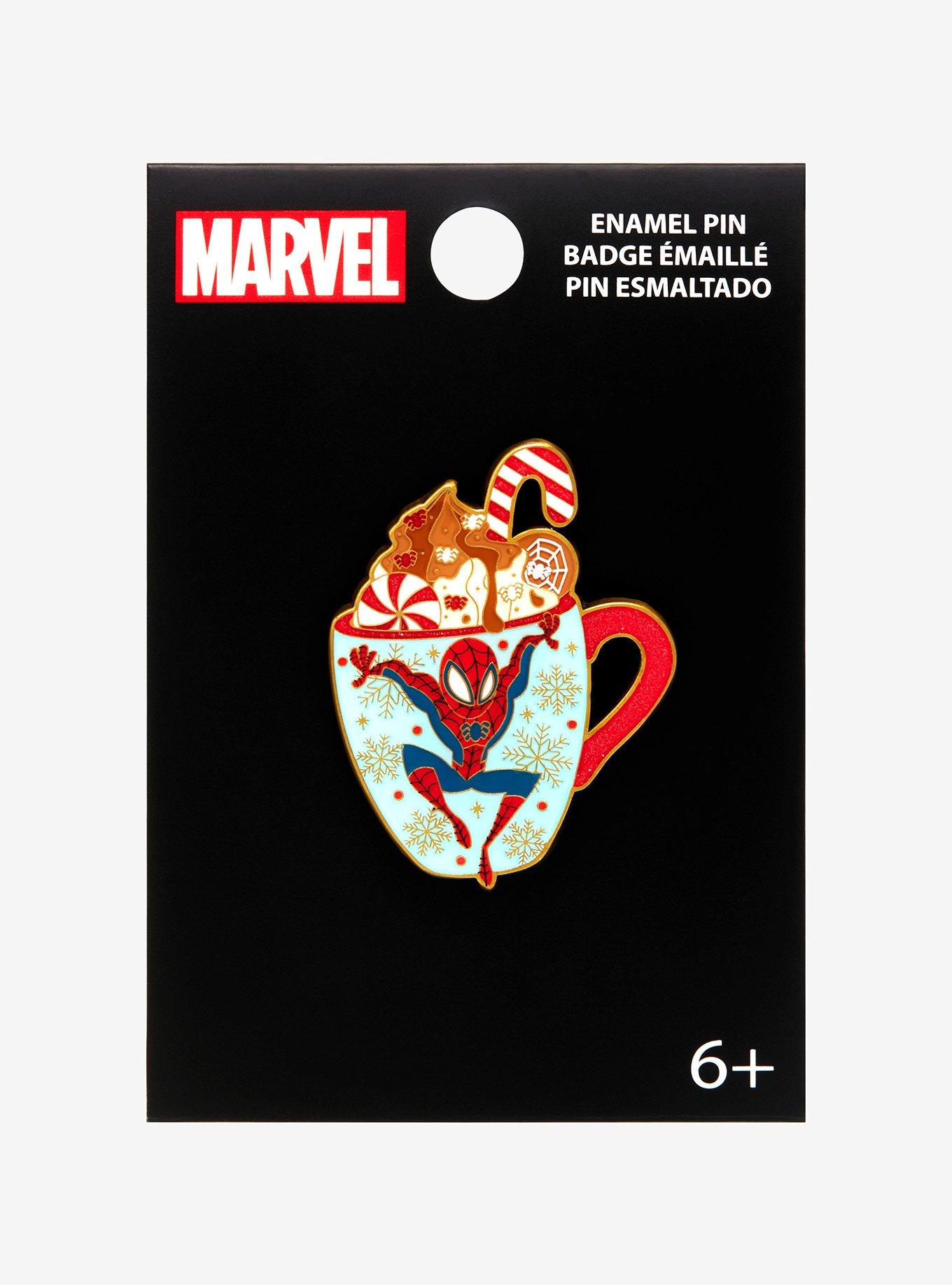 Loungefly Marvel Spider-Man Peppermint Mocha Enamel Pin - BoxLunch Exclusive, , alternate