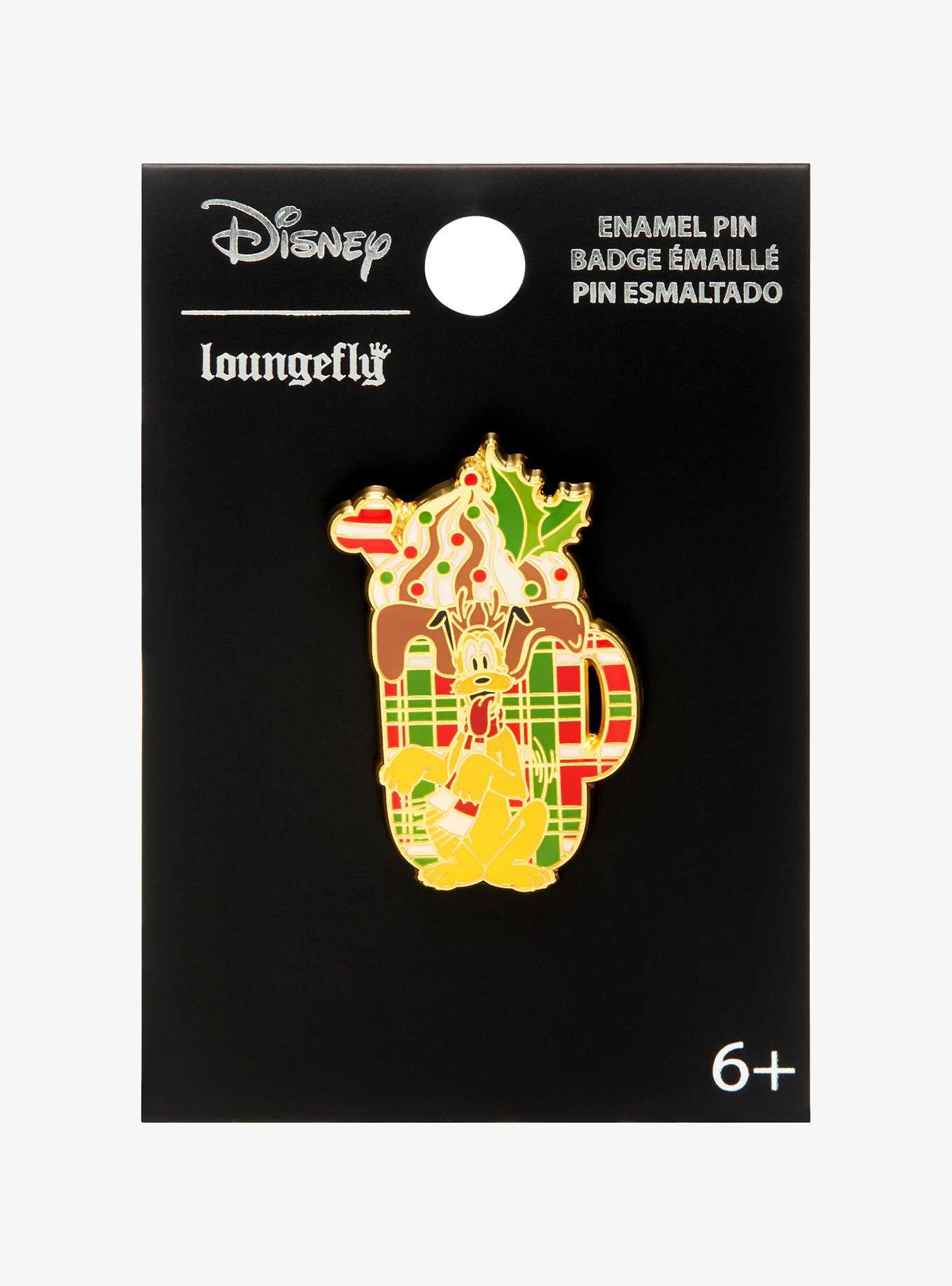 Loungefly Disney Pluto Peppermint Mocha Enamel Pin - BoxLunch Exclusive, , hi-res