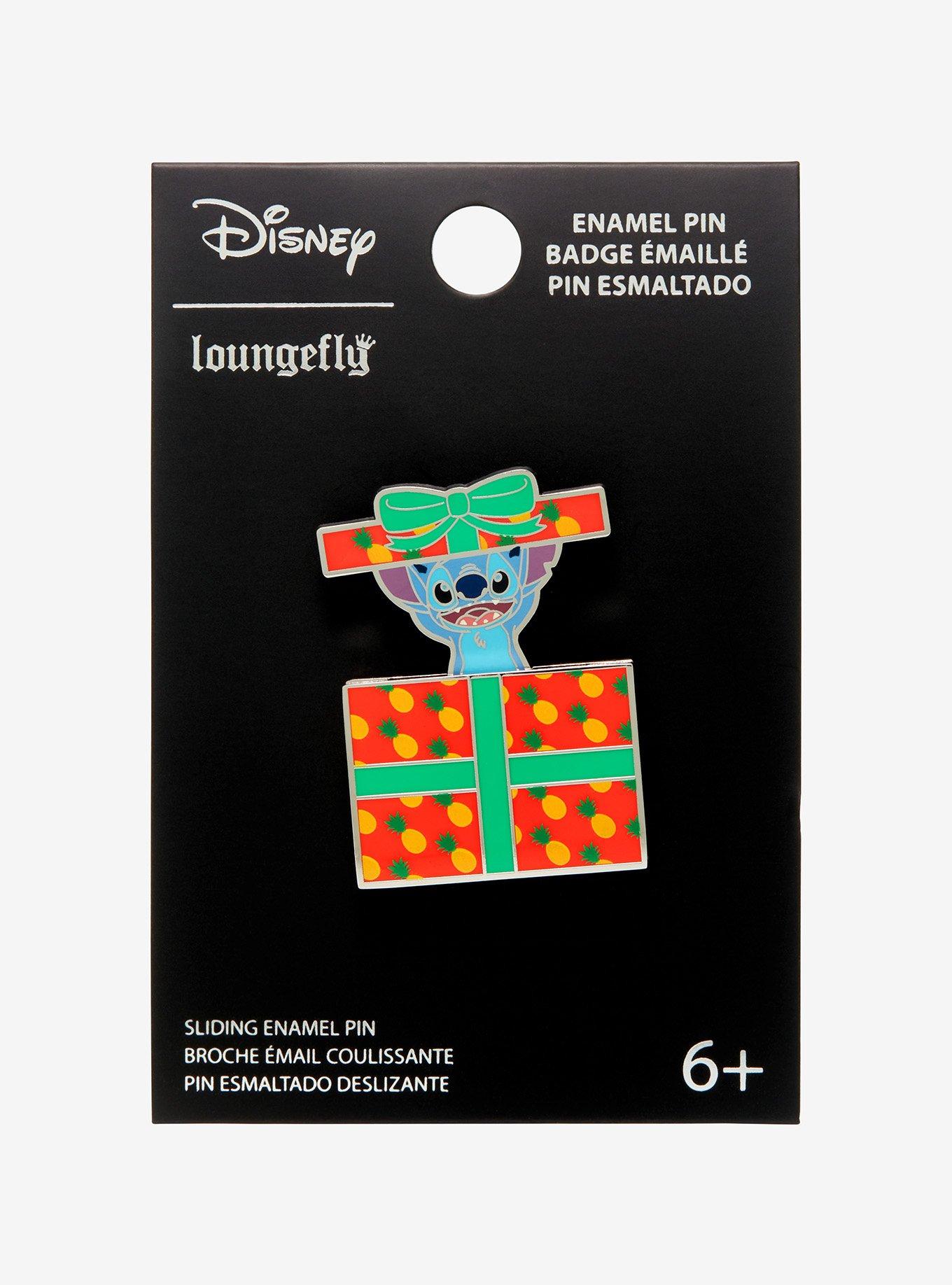 Loungefly Disney Lilo & Stitch Present Sliding Enamel Pin - BoxLunch Exclusive, , alternate
