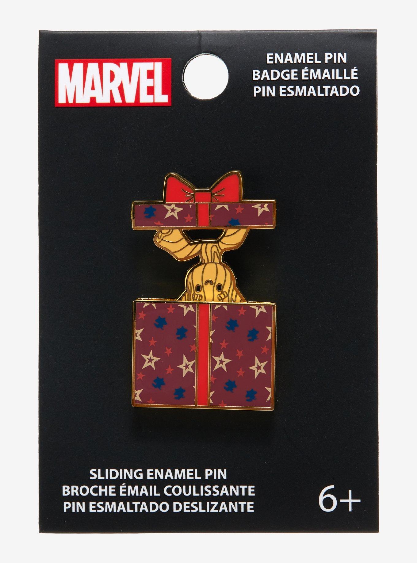 Loungefly Marvel Guardians of the Galaxy Groot Sliding Enamel Pin - BoxLunch Exclusive, , alternate
