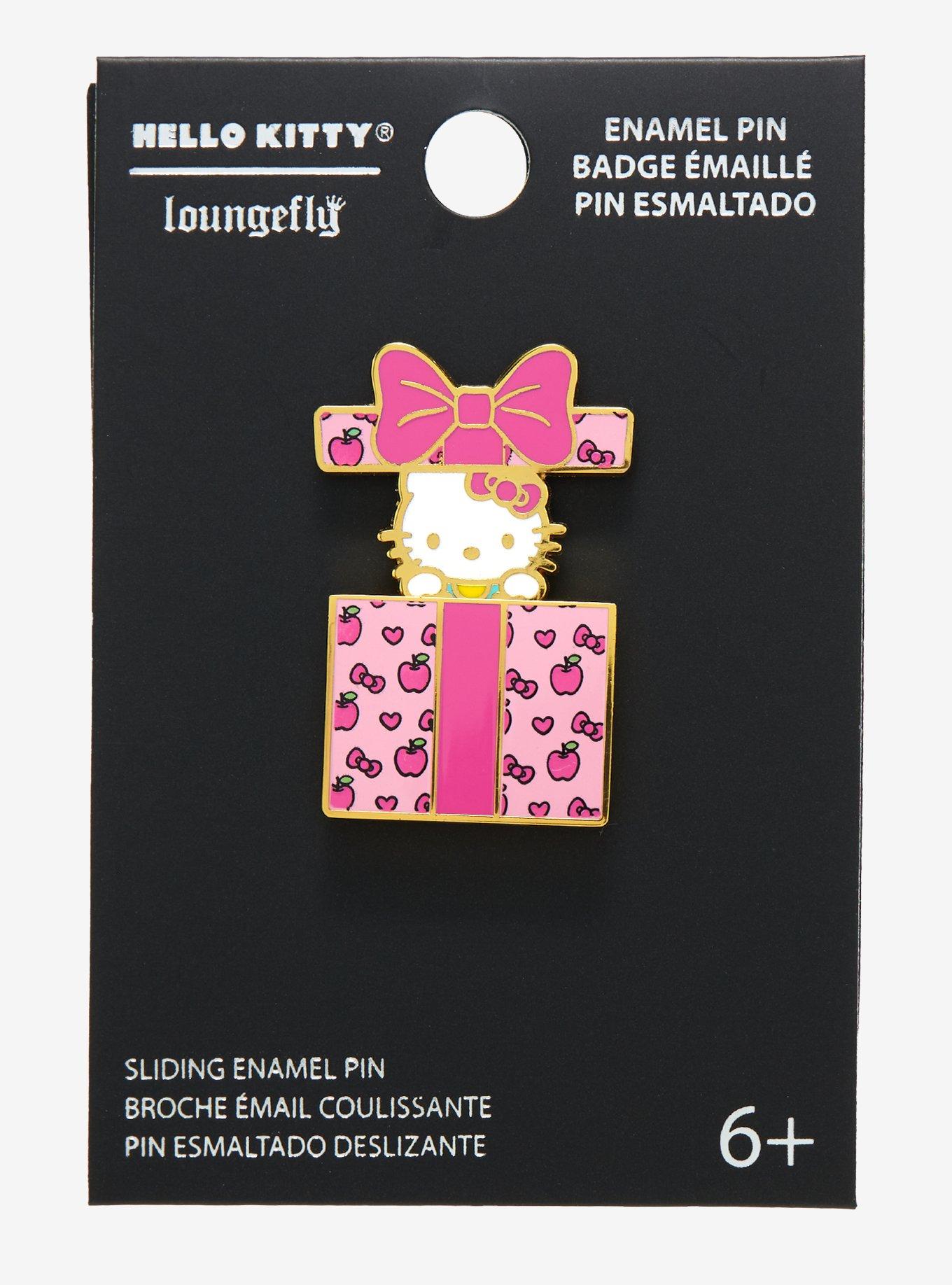 Loungefly Sanrio Hello Kitty Present Sliding Enamel Pin - BoxLunch Exclusive