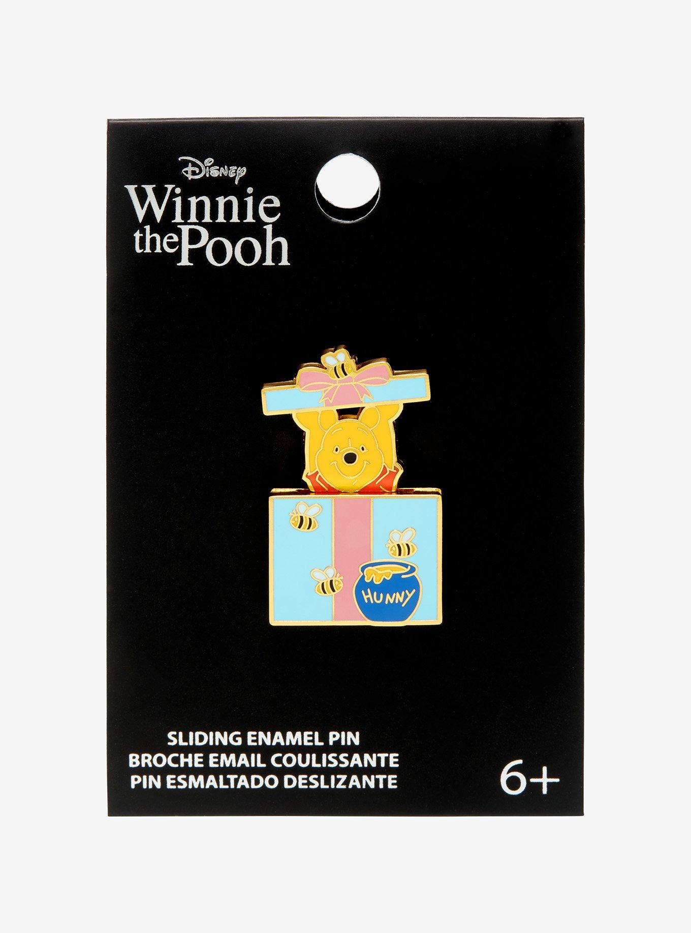 Loungefly Disney Winnie the Pooh Present Sliding Enamel Pin - BoxLunch Exclusive, , alternate
