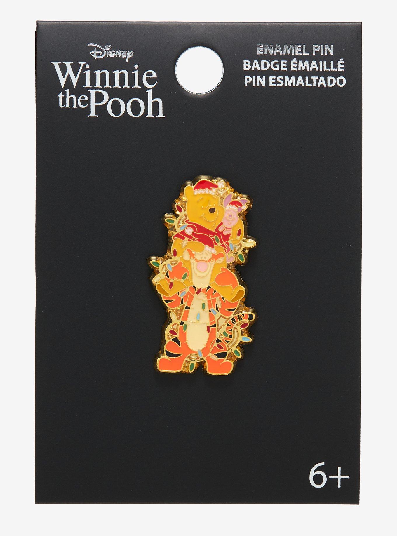 Loungefly Disney Winnie the Pooh Characters Christmas Lights Enamel Pin - BoxLunch Exclusive, , alternate