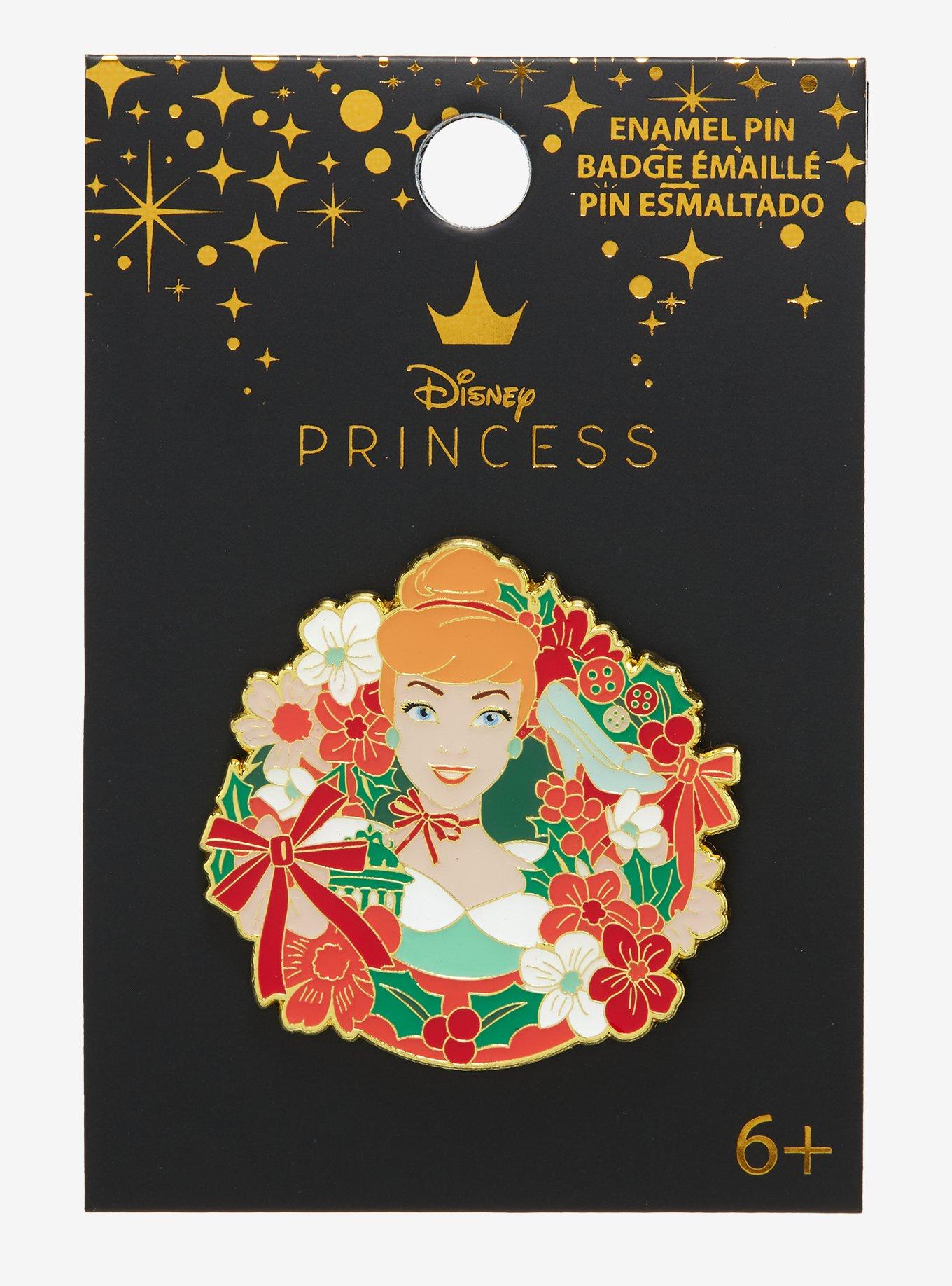 Loungefly Disney Cinderella Wreath Enamel Pin - BoxLunch Exclusive, , alternate