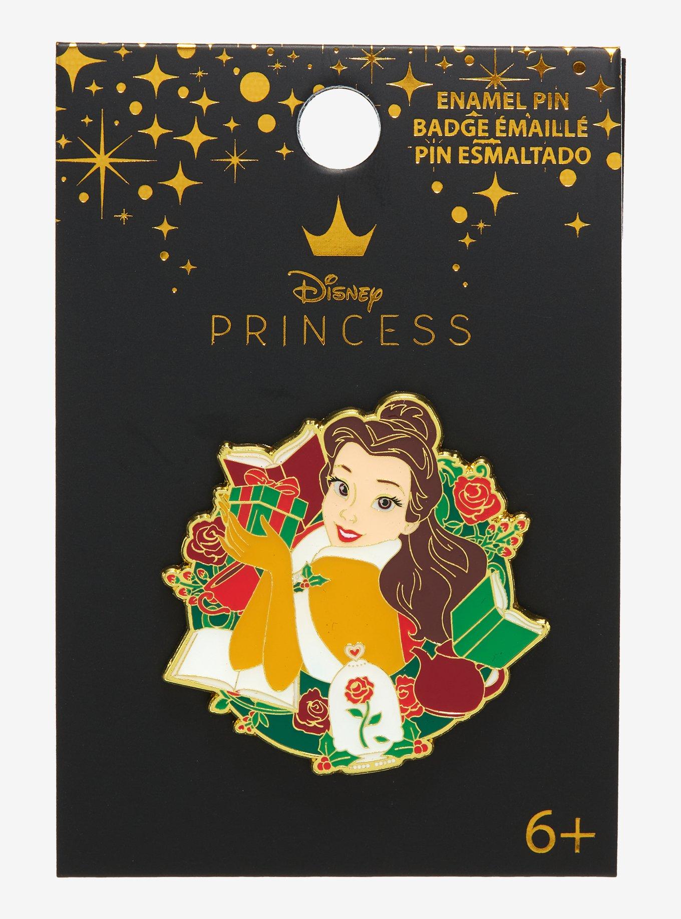 Loungefly Disney Beauty and the Beast Belle Wreath Enamel Pin - BoxLunch Exclusive, , alternate