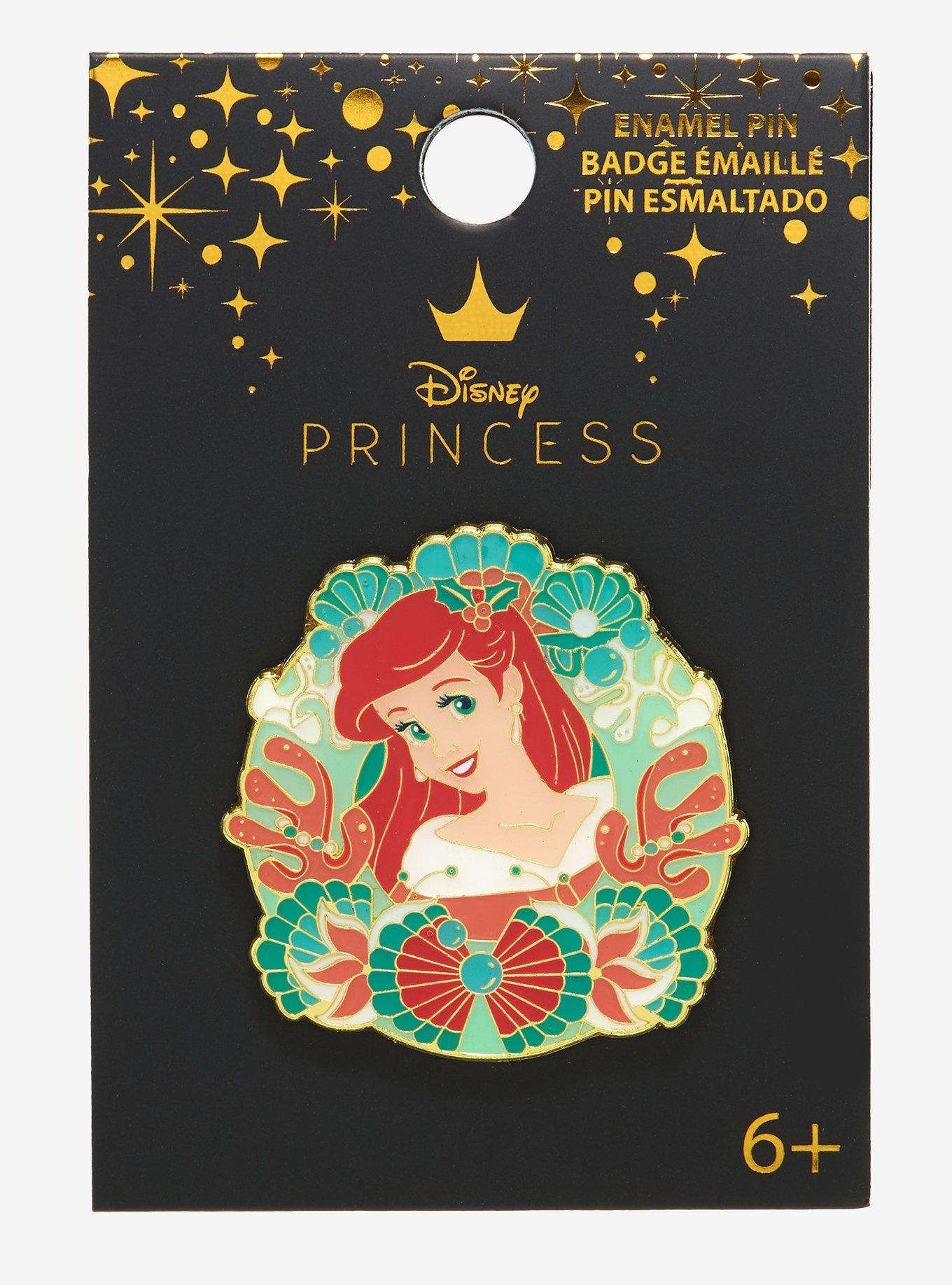 Loungefly Disney The Little Mermaid Ariel Wreath Enamel Pin - BoxLunch Exclusive, , alternate