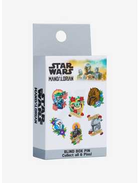 Star Wars The Mandalorian Floral Art Blind Box Pin - BoxLunch Exclusive, , hi-res