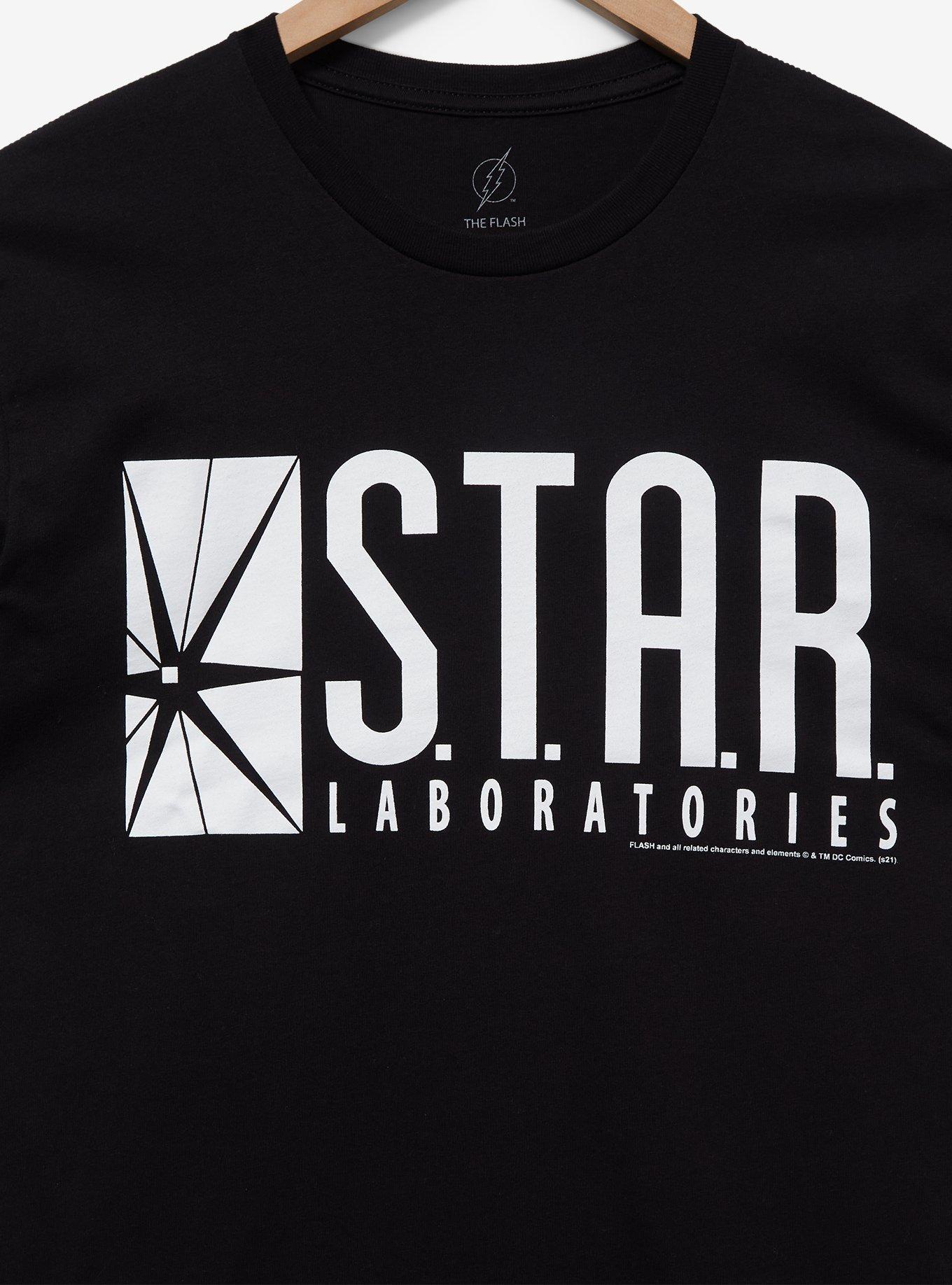 DC Comics The Flash S.T.A.R. Laboratories Logo T-Shirt - BoxLunch Exclusive, BLACK, alternate