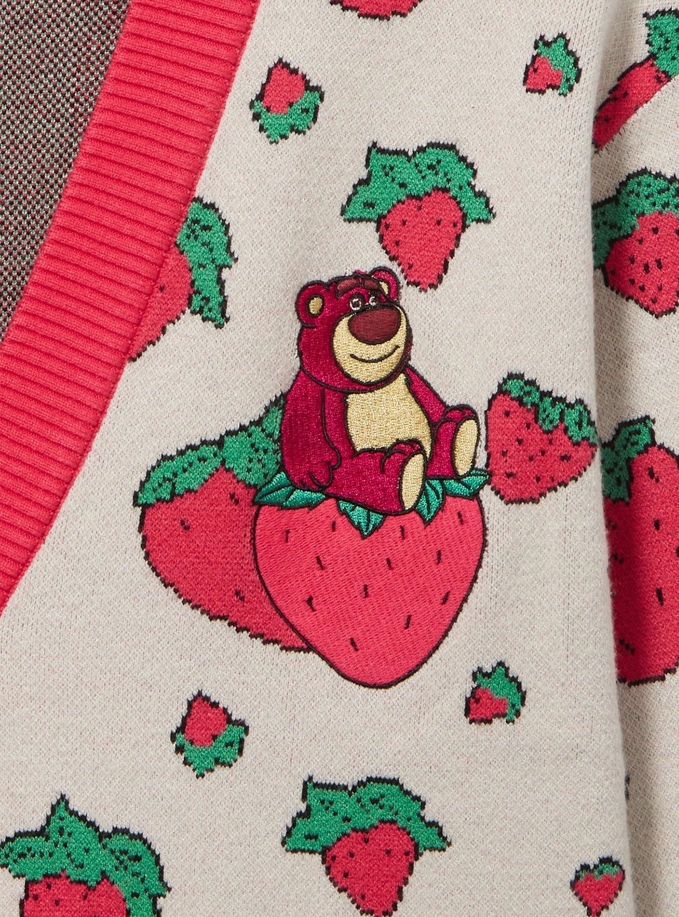 Disney Toy Story 3 Lotso Strawberry Cardigan - BoxLunch Exclusive, MULTI, alternate