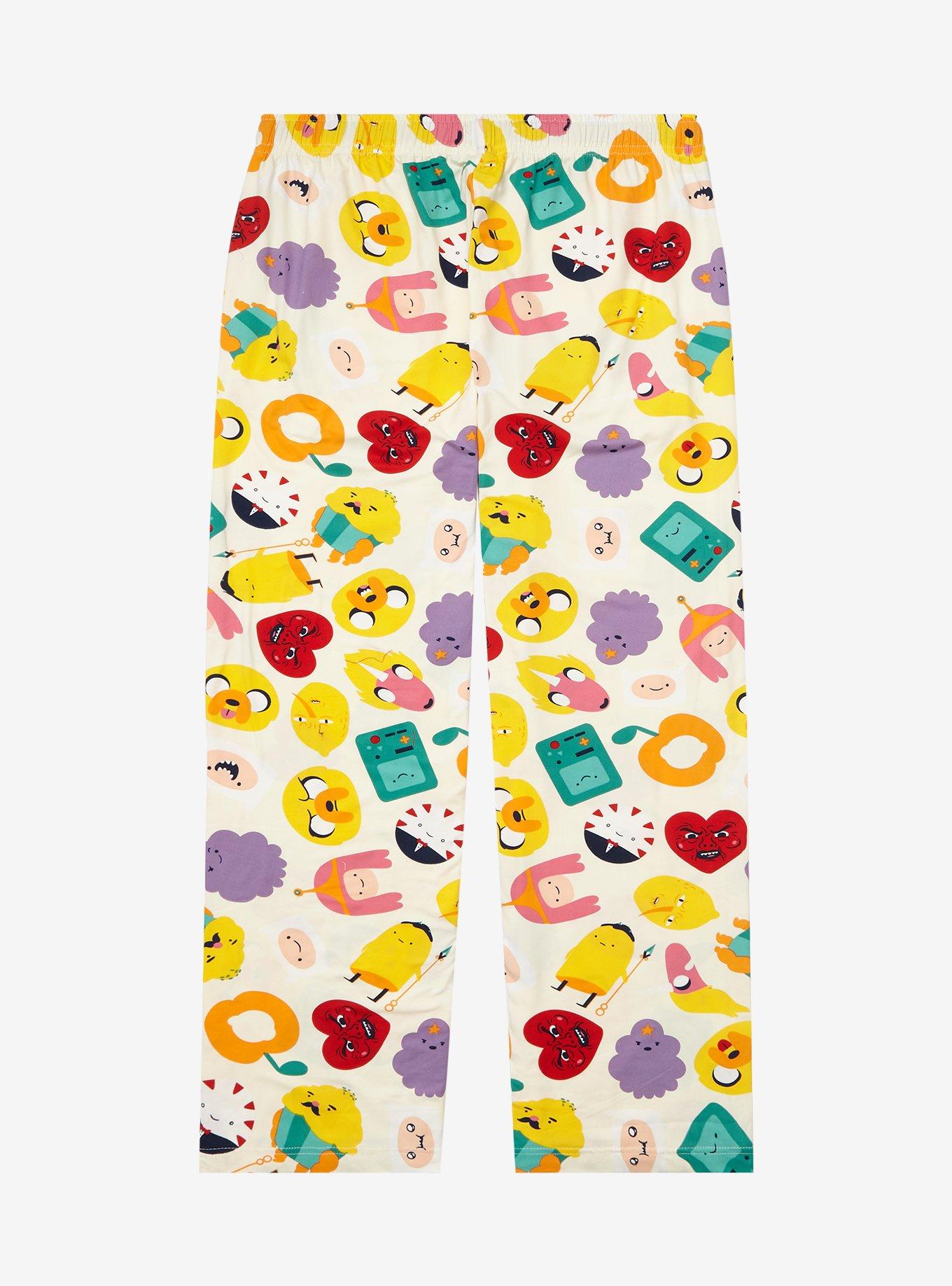 Adventure Time Characters Allover Print Women's Plus Size Sleep Pants - BoxLunch Exclusive, MULTI, alternate