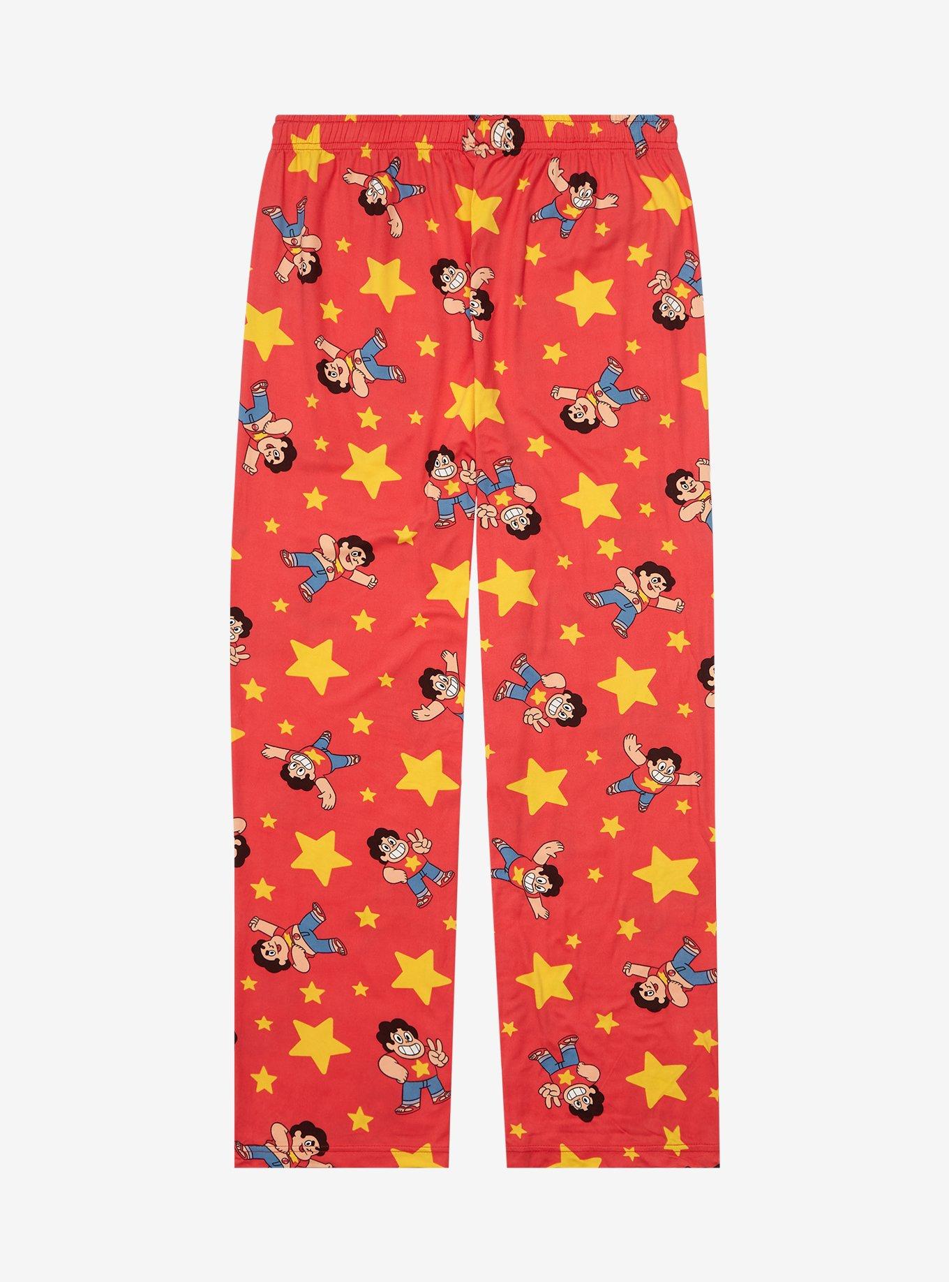 Steven Universe Stars & Steven Allover Print Sleep Pants - BoxLunch Exclusive, PINK, alternate