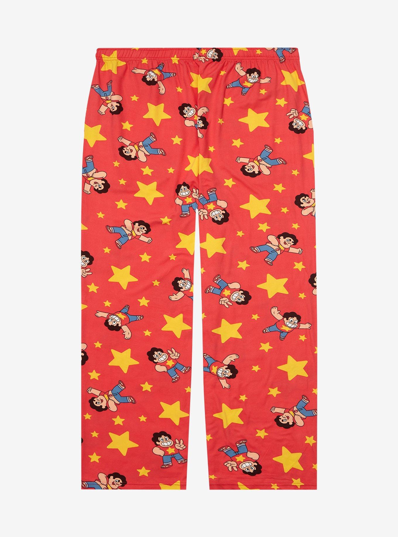 Steven Universe Stars & Steven Allover Print Women's Plus Size Sleep Pants - BoxLunch Exclusive, , hi-res