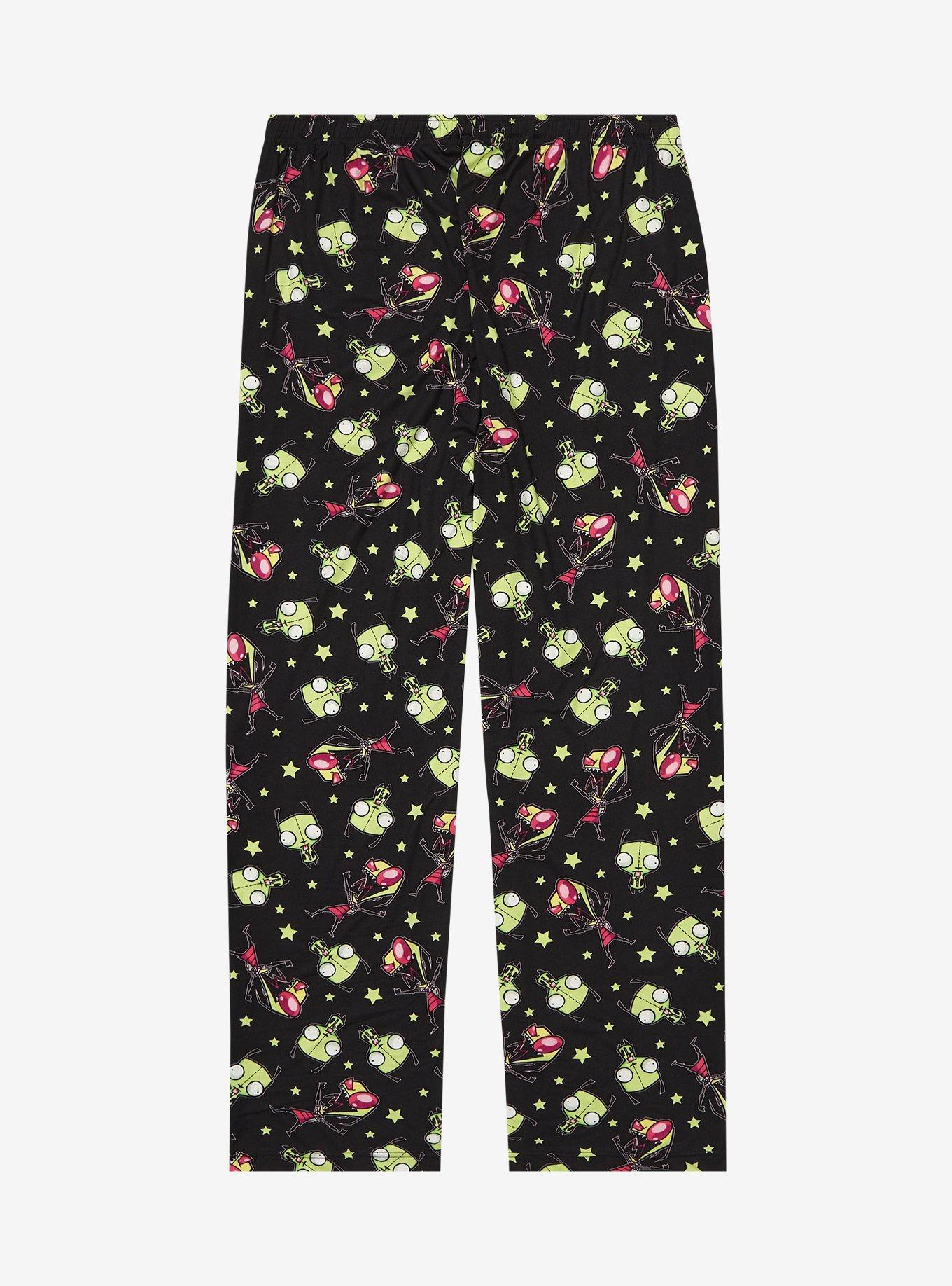Invader Zim GIR & Zim Allover Print Sleep Pants - BoxLunch Exclusive, , hi-res