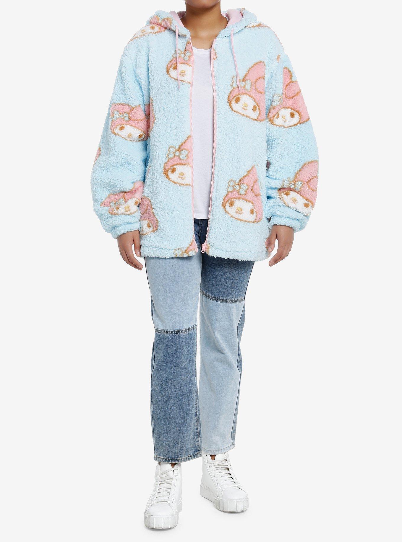 My Melody Sherpa Girls Hoodie, PINK, alternate
