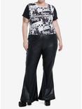 Bratz Pretty 'N' Punk Newsprint Girls Baby T-Shirt Plus Size, BLACK, alternate