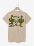 Peanuts Snoopy & Woodstock Western Portrait Women's T-Shirt - BoxLunch Exclusive, BROWN, alternate