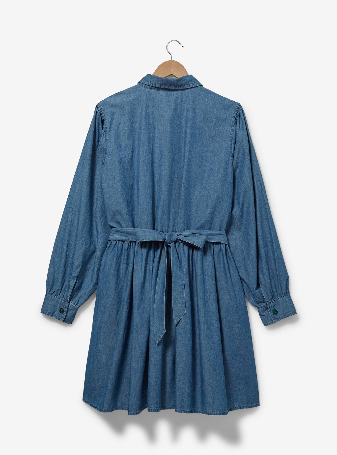 Disney Snow White and the Seven Dwarfs Portrait Denim Plus Long-Sleeve Dress - BoxLunch Exclusive