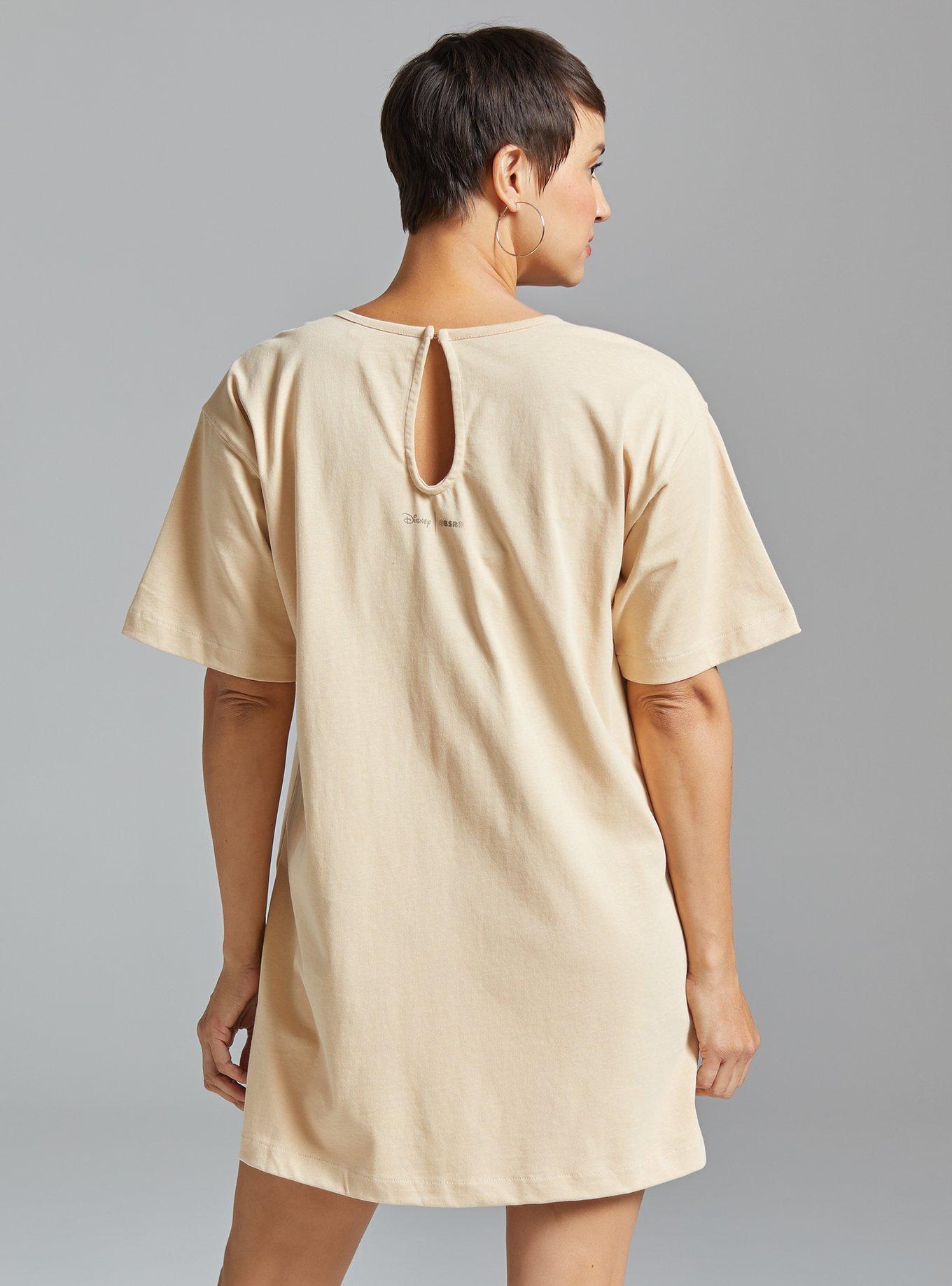 Samii Ryan Disney Mulan Sketch Portrait T-Shirt Dress - BoxLunch Exclusive, LIGHT PINK, alternate