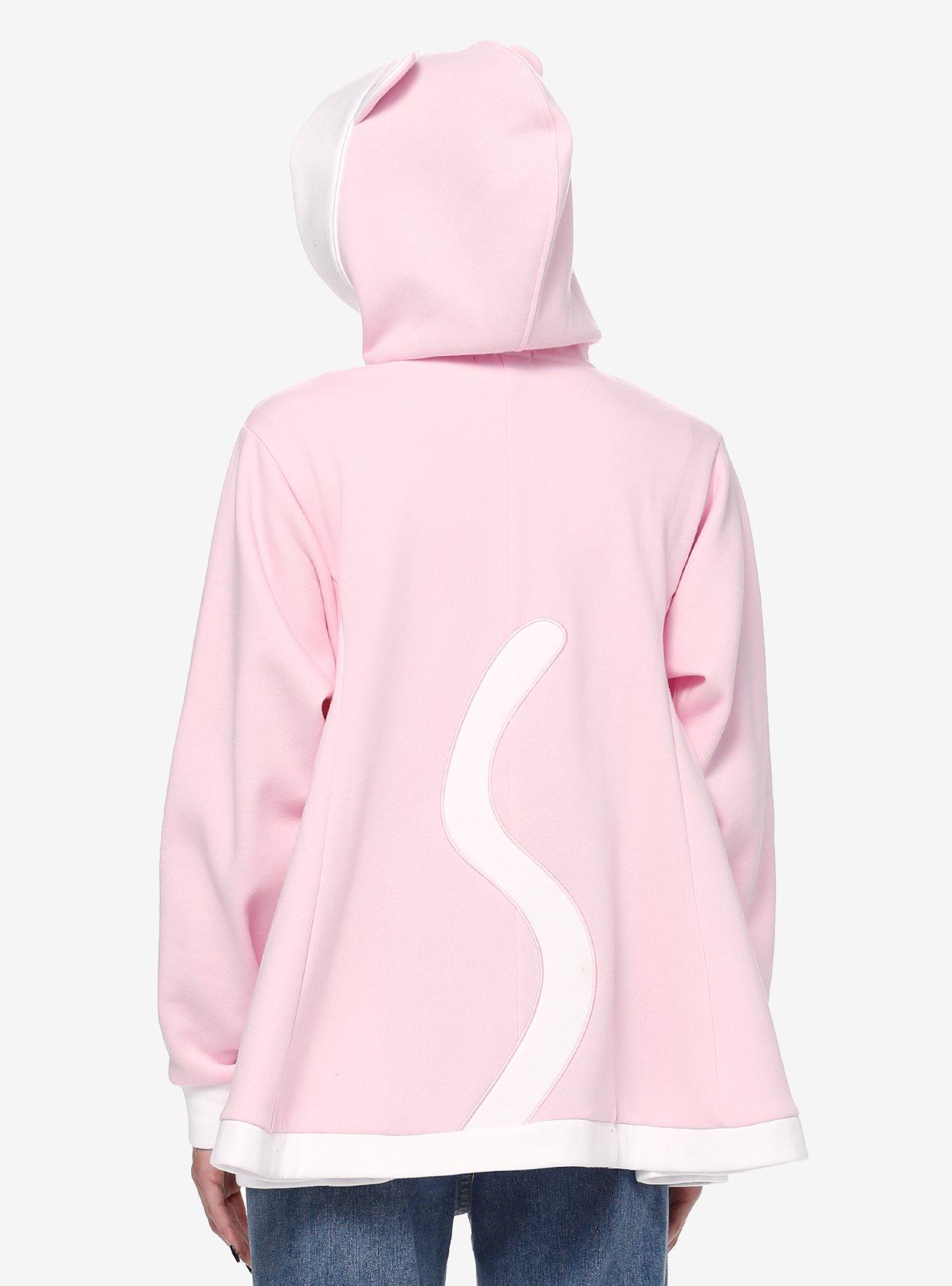 Sweet Society Kawaii Pastel Pink Cat Girls Hoodie, PINK, alternate