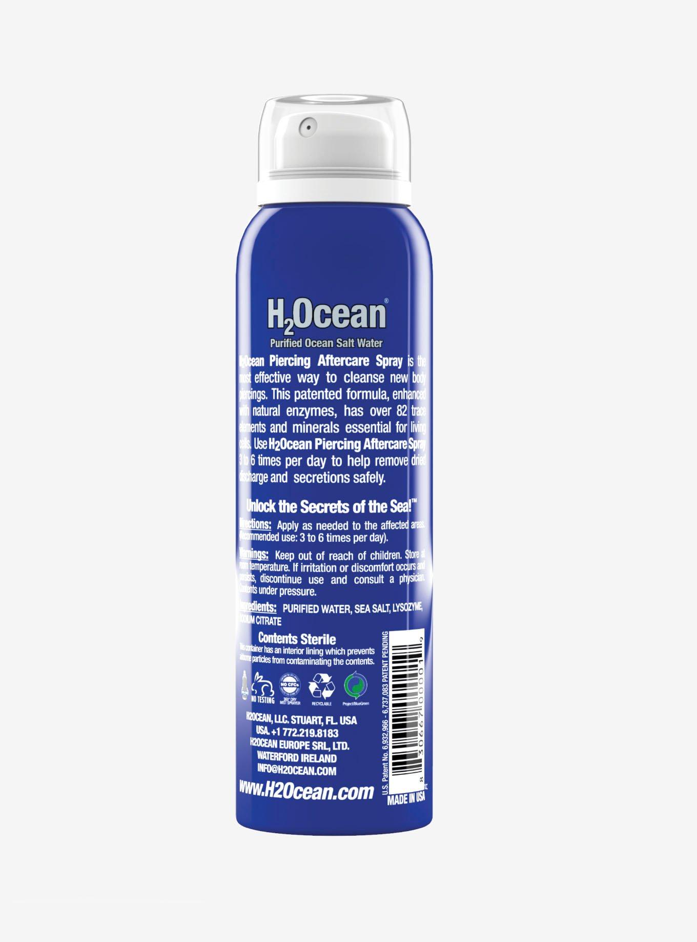 H2Ocean Piercing Aftercare Spray, , alternate