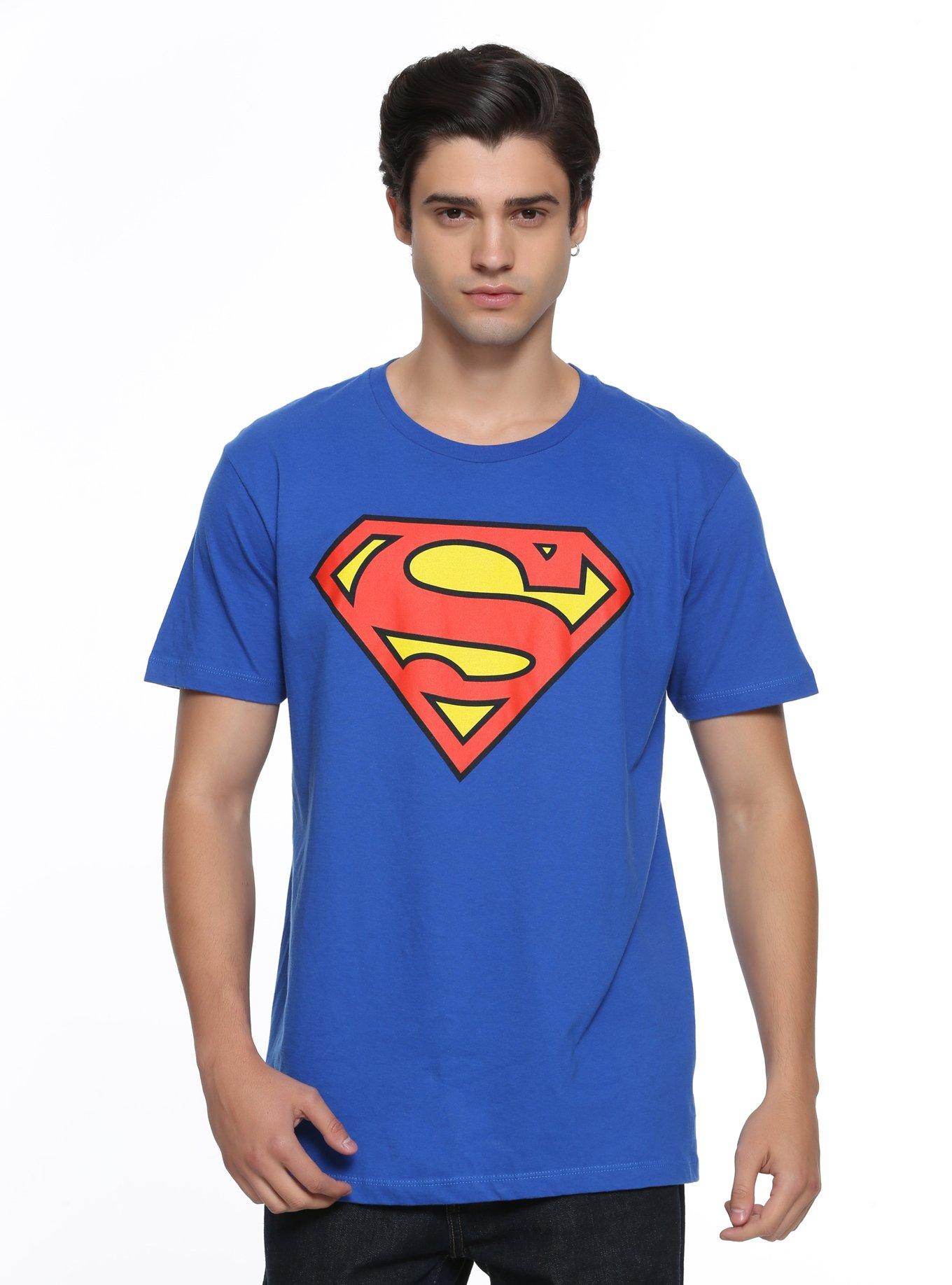 DC Comics Superman Logo T-Shirt, LIGHT BLUE, alternate
