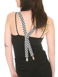 Black And White Checkered Suspenders, , alternate