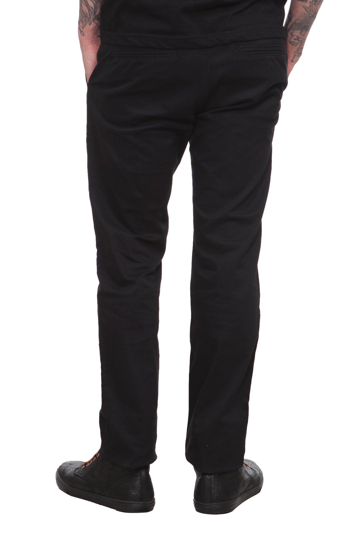 RUDE Black Skinny Chinos, , alternate