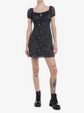 Black Celestial Icons Dress, , hi-res