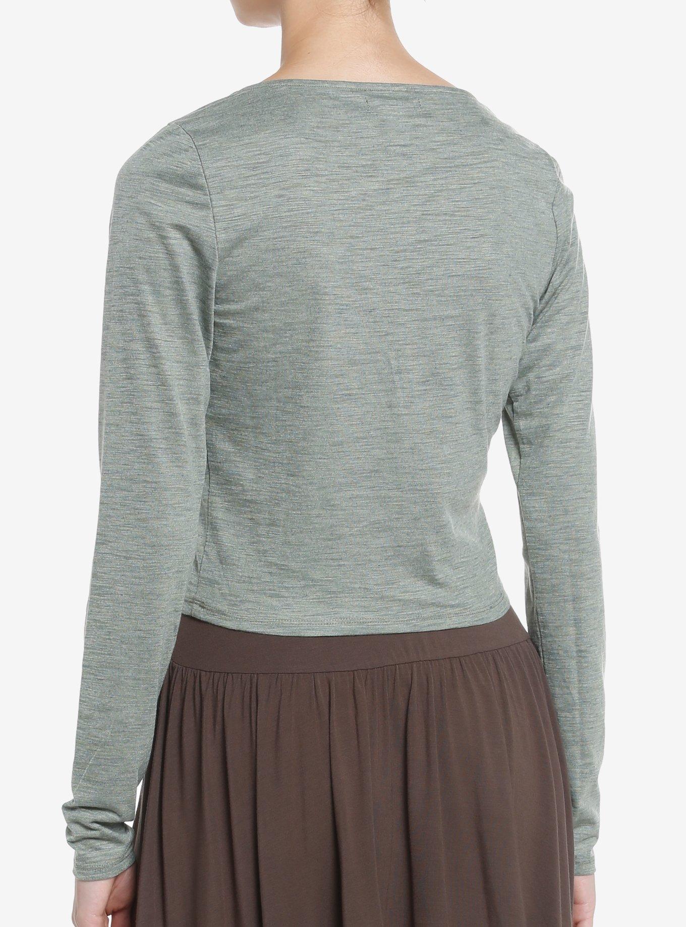 Thorn & Fable Skull Fairy Girls Long-Sleeve Top, IVORY, alternate