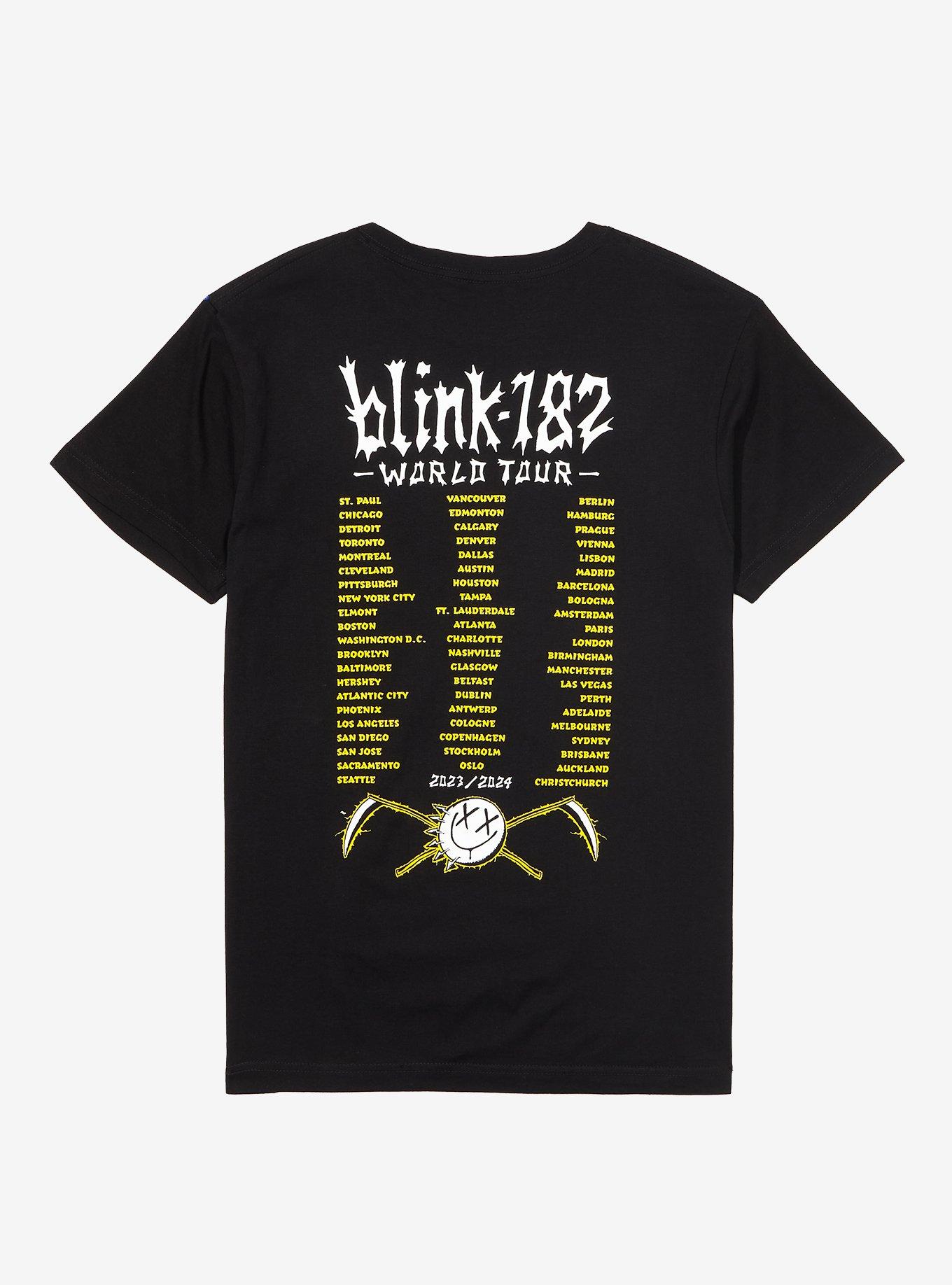 Blink-182 World Tour T-Shirt, BLACK, alternate