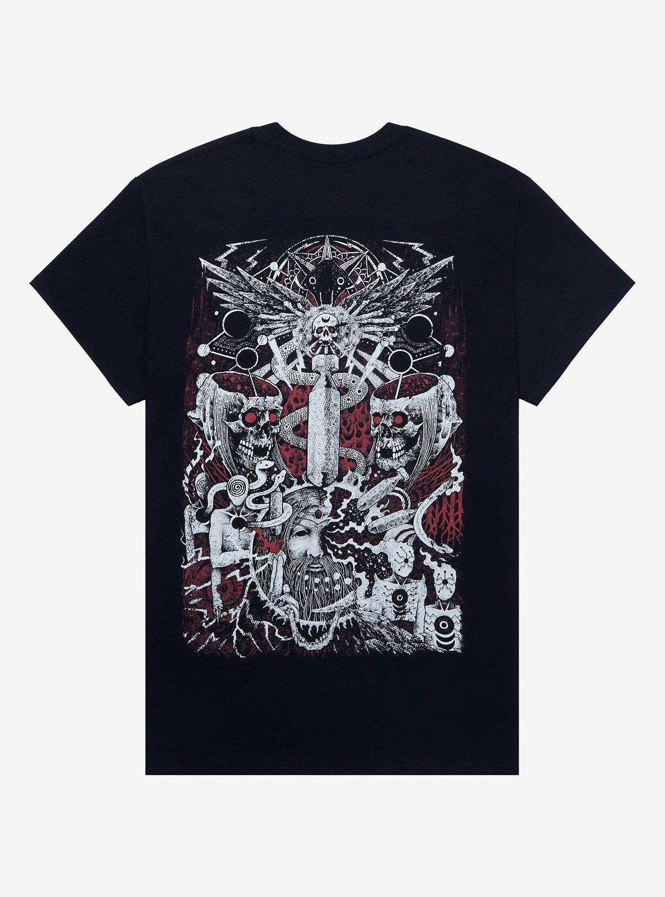 DevilDriver Skull Moon T-Shirt, BLACK, alternate
