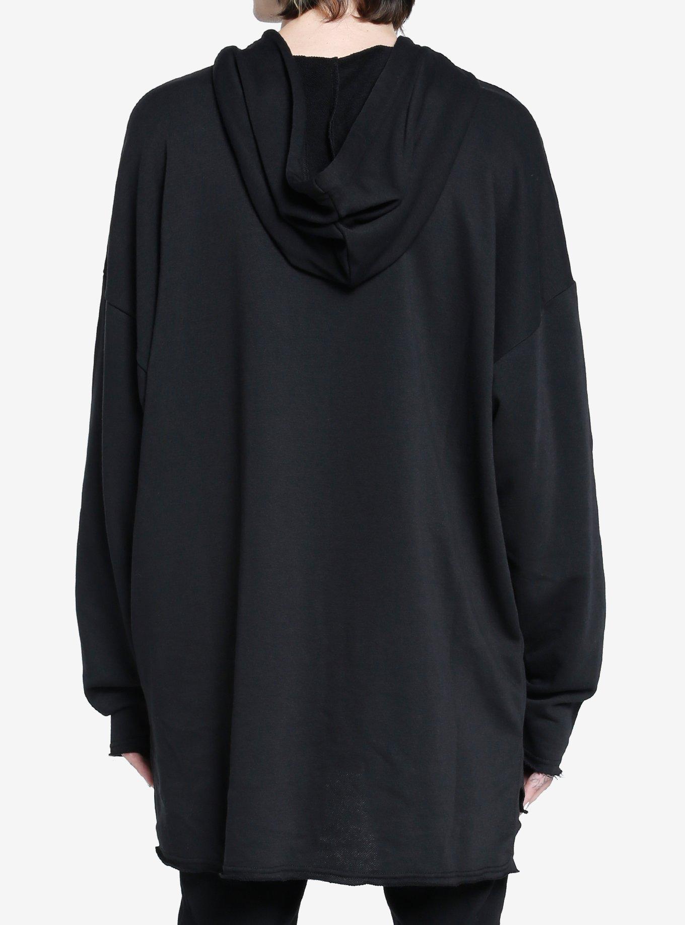 Social Collision Woodland Omens Skull & Mushrooms Hooded Tunic, GREY, alternate