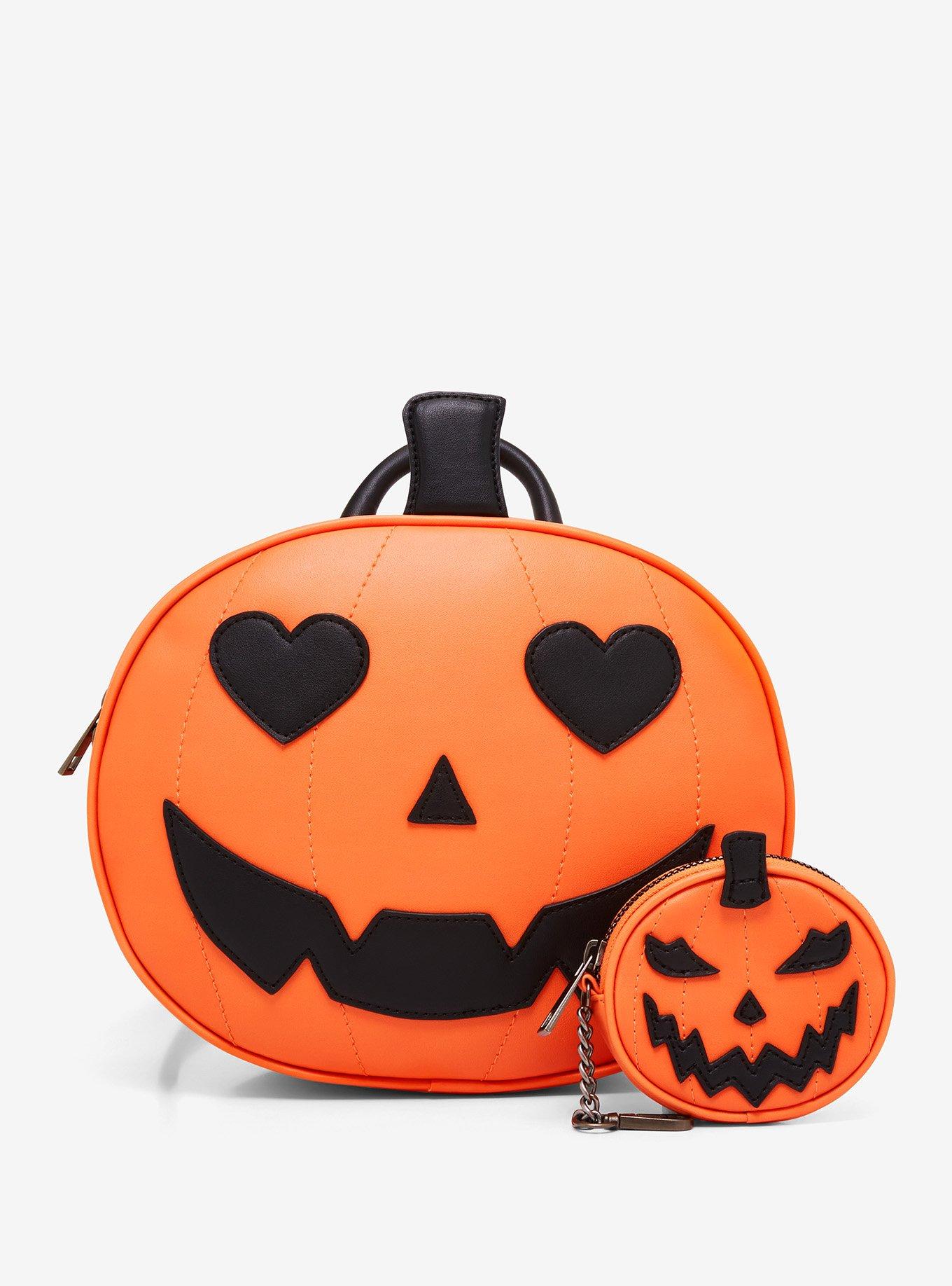 Jack-O'-Lantern Heart Eyes Mini Backpack, , alternate