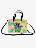 Disney Lilo & Stitch Embroidered Straw Tote Bag, , alternate
