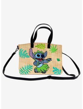 Plus Size Disney Lilo & Stitch Embroidered Straw Tote Bag, , hi-res