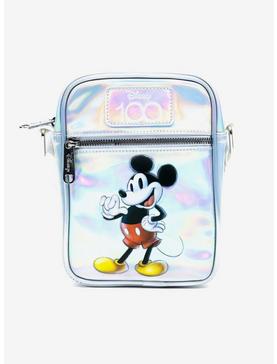 Disney100 Mickey Mouse Pose Iridescent Holographic Crossbody Bag and Wallet, , hi-res