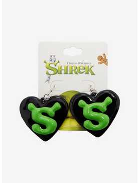 Shrek Heart Figural Earrings, , hi-res