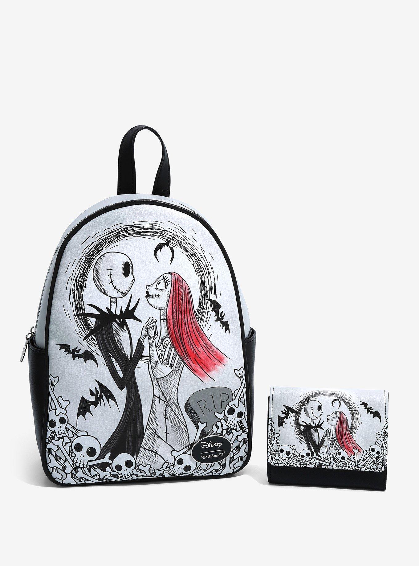 Her Universe The Nightmare Before Christmas Jack & Sally Eternally Yours Mini Backpack, , alternate