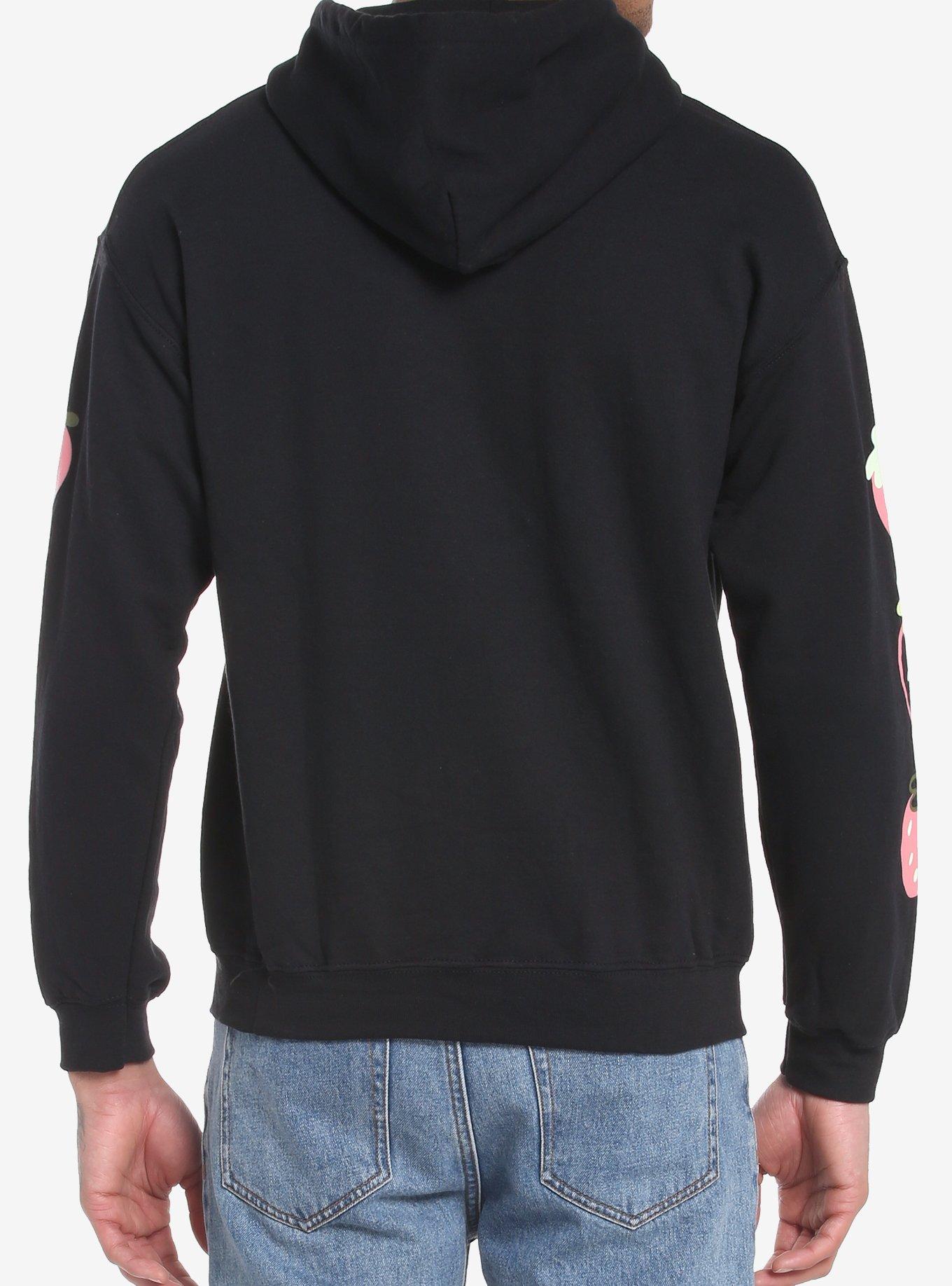 Strawberry Frog Hoodie, BLACK, alternate