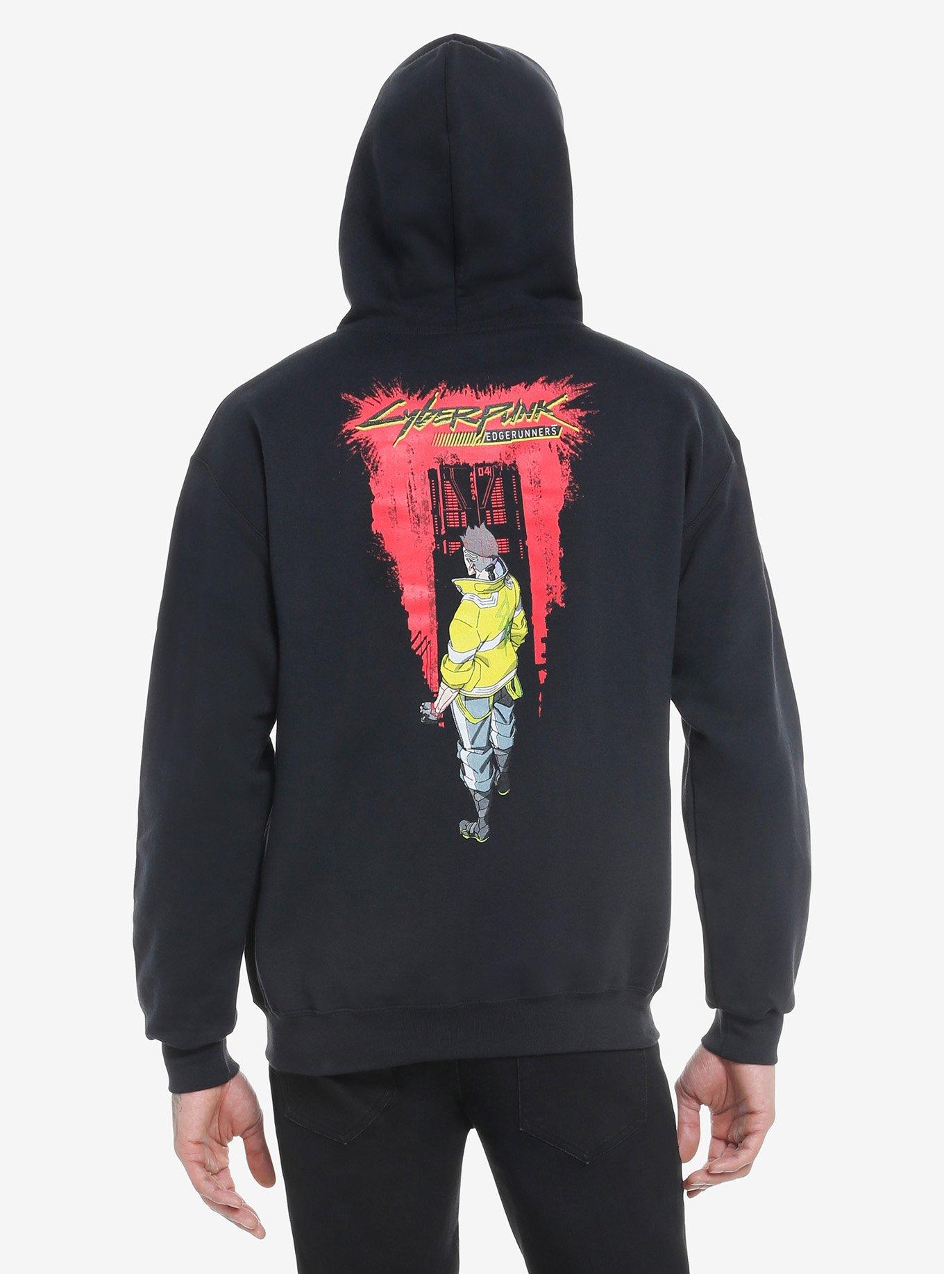 Cyberpunk: Edgerunners David Logo Hoodie, BLACK, alternate