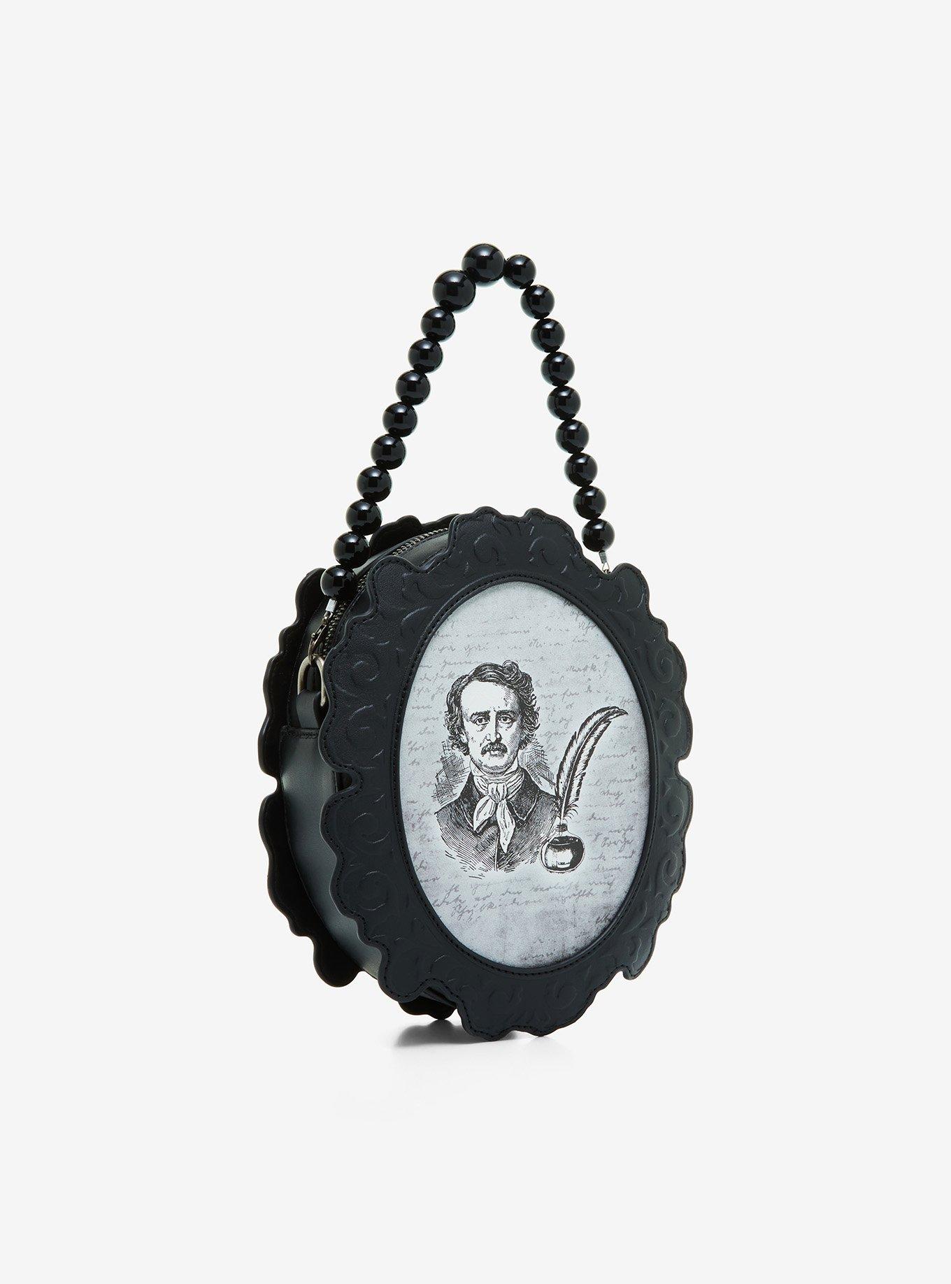 Edgar Allan Poe Cameo Crossbody Bag, , alternate