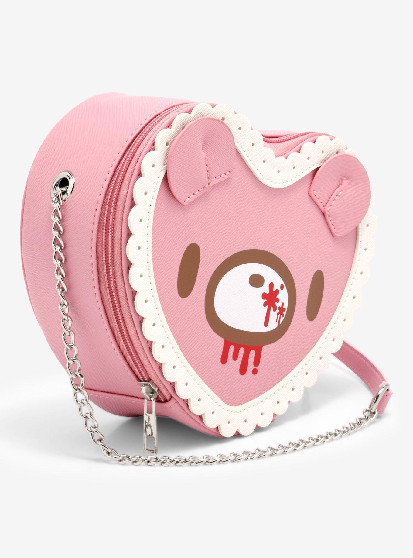 Gloomy Bear Heart Lace Crossbody Bag, , alternate