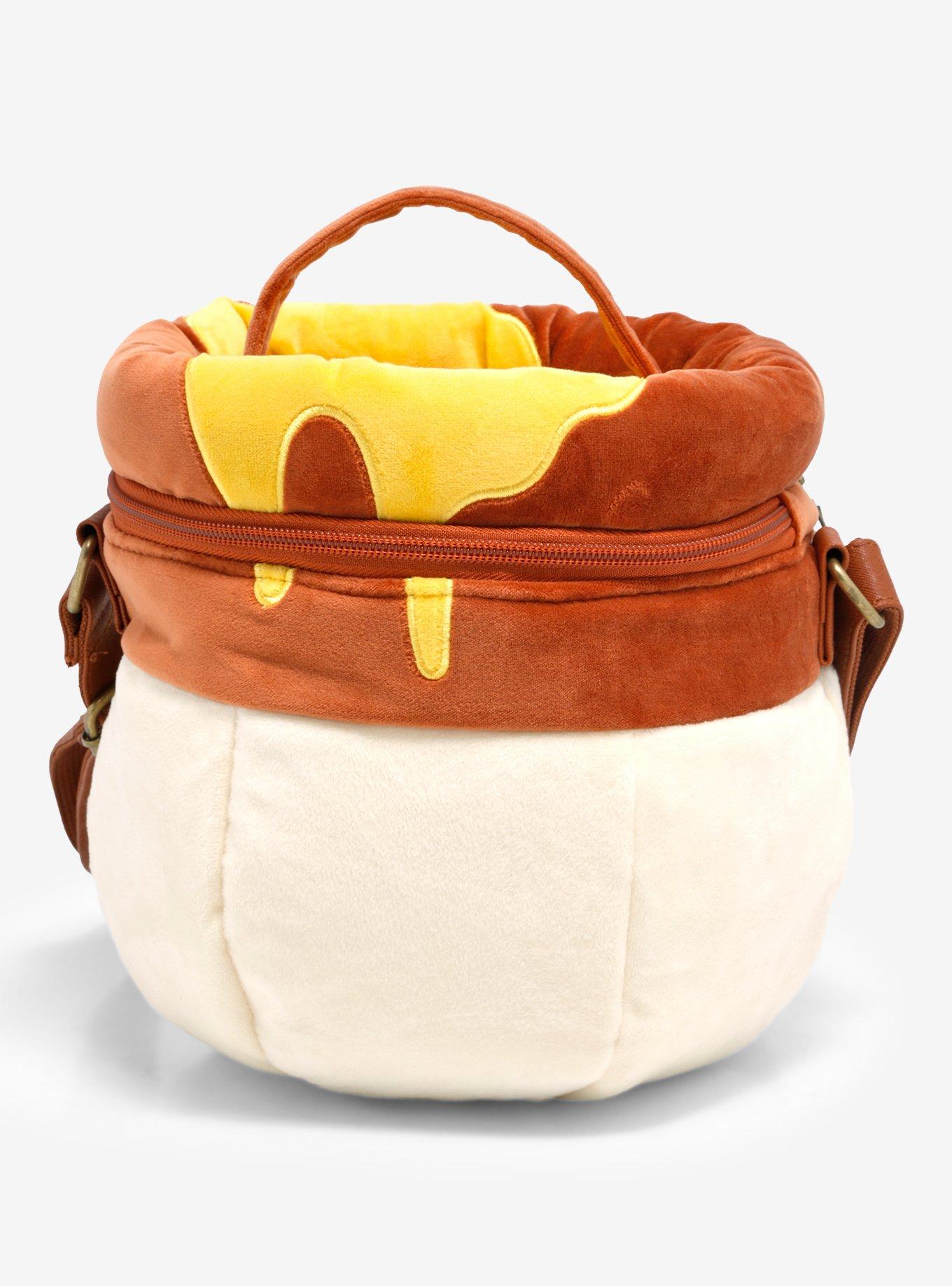 Disney Winnie The Pooh Honey Pot Figural Plush Crossbody Bag